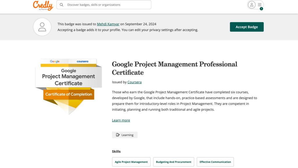 پلتفرم کاریابی کردلی credly