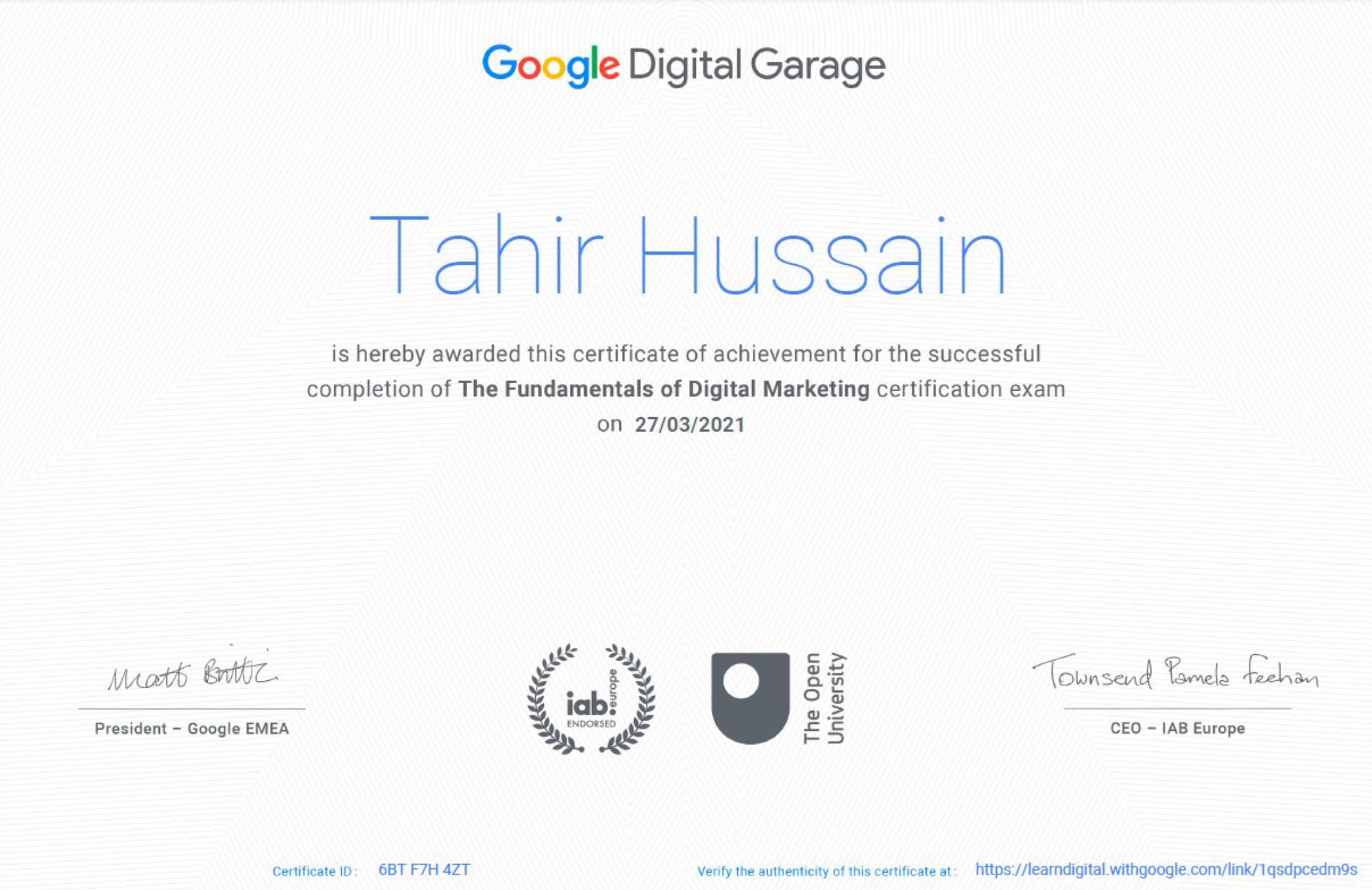 دوره های گوگل